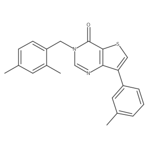 3-(2,4-dimethylbenzyl)-7-(3-methylphenyl)thieno[3,2-d]pyrimidin-4(3H)-one Structure