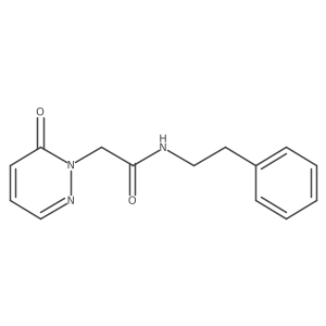 2-(6-oxopyridazin-1(6H)-yl)-N-phenethylacetamide Structure