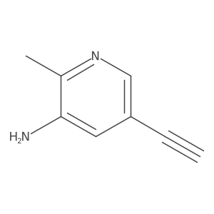 5-Ethynyl-2-methylpyridin-3-amine结构式
