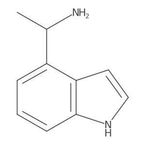 (1S)-1-(1H-indol-4-yl)ethan-1-amine结构式
