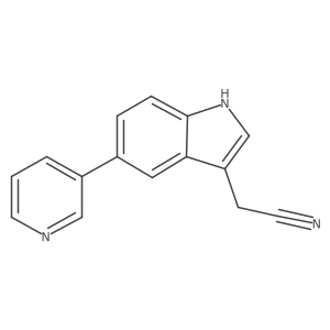 2-(5-(Pyridin-3-yl)-1H-indol-3-yl)acetonitrile Structure