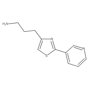 3-(2-(Pyridin-3-yl)thiazol-4-yl)propan-1-amine结构式