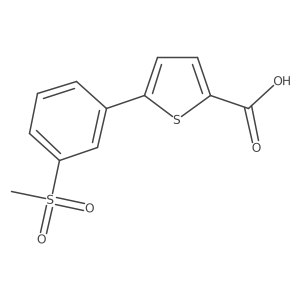 5-(3-(Methylsulfonyl)phenyl)thiophene-2-carboxylic acid Structure