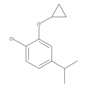 1-Chloro-2-cyclopropoxy-4-isopropylbenzene结构式