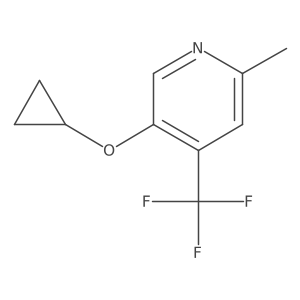 5-Cyclopropoxy-2-methyl-4-(trifluoromethyl)pyridine Structure