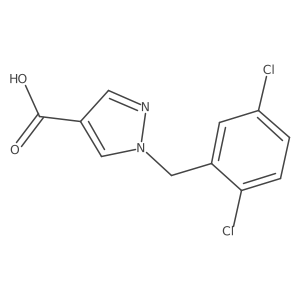 1-(2,5-Dichlorobenzyl)-1H-pyrazole-4-carboxylic acid Structure