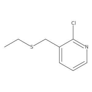 2-Chloro-3-[(ethylthio)methyl]pyridine Structure