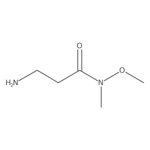 3-amino-N-methoxy-N-methylpropanamide Structure