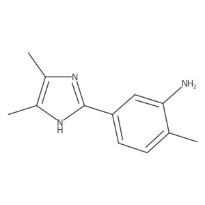 5-(4,5-dimethyl-1H-imidazol-2-yl)-2-methylaniline Structure
