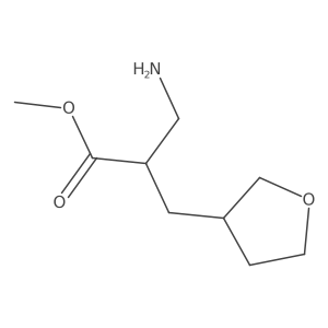 Methyl 3-amino-2-[(oxolan-3-yl)methyl]propanoate结构式
