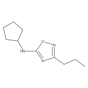 n-Cyclopentyl-3-propyl-1,2,4-oxadiazol-5-amine Structure