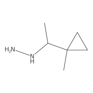 [1-(1-Methylcyclopropyl)ethyl]hydrazine Structure