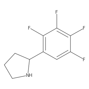 2-(2,3,4,5-Tetrafluorophenyl)pyrrolidine Structure