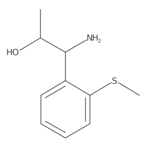 1-Amino-1-(2-methylthiophenyl)propan-2-OL结构式