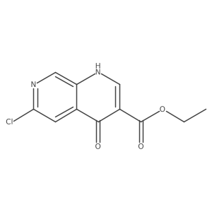 6-chloro-4-hydroxy-1,7-Naphthyridine-3-carboxylic acid ethyl ester Structure