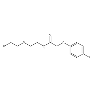 2-(4-fluorophenoxy)-N-[2-(2-hydroxyethoxy)ethyl]acetamide结构式