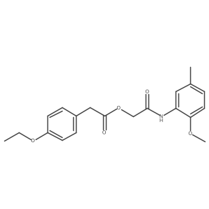 [(2-Methoxy-5-methylphenyl)carbamoyl]methyl 2-(4-ethoxyphenyl)acetate Structure