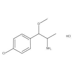 1-(4-Chlorophenyl)-1-methoxypropan-2-amine hydrochloride Structure