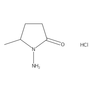 1-Amino-5-methylpyrrolidin-2-one hydrochloride结构式