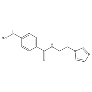 N-(2-(1H-Imidazol-1-yl)ethyl)-4-hydrazinylbenzamide Structure