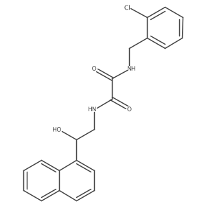 N1-(2-chlorobenzyl)-N2-(2-hydroxy-2-(naphthalen-1-yl)ethyl)oxalamide Structure