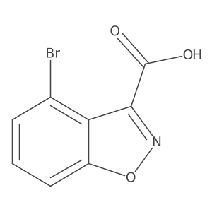 4-Bromobenzo[d]isoxazole-3-carboxylic acid结构式
