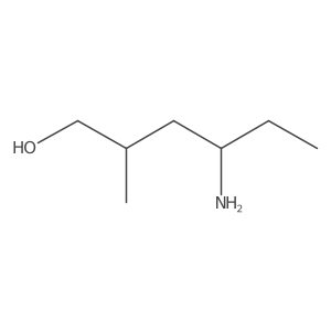 4-Amino-2-methylhexan-1-ol Structure