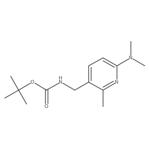 tert-Butyl ((6-(dimethylamino)-2-methylpyridin-3-yl)methyl)carbamate结构式