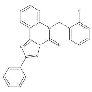 6-(2-fluorobenzyl)-2-phenyl-[1,2,4]triazolo[1,5-c]quinazolin-5(6H)-one结构式