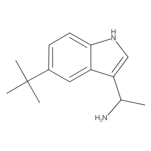 1-(5-(tert-Butyl)-1H-indol-3-yl)ethanamine结构式