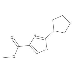 Methyl 2-cyclopentylthiazole-4-carboxylate Structure