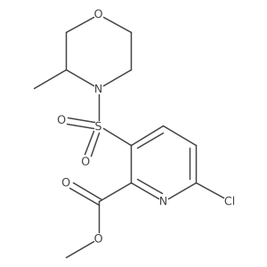 Methyl 6-chloro-3-[(3-methylmorpholin-4-yl)sulfonyl]pyridine-2-carboxylate Structure