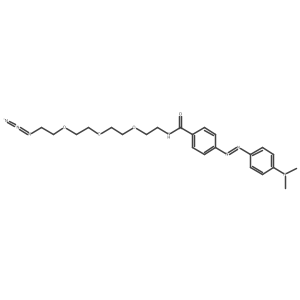 Benzamide, N-[2-[2-[2-(2-azidoethoxy)ethoxy]ethoxy]ethyl]-4-[2-[4-(dimethylamino)phenyl]diazenyl]-结构式
