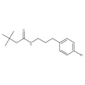 Tert-butyl (3-(4-bromophenyl)propyl)carbamate结构式