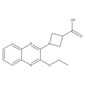 1-(3-Ethoxyquinoxalin-2-yl)azetidine-3-carboxylic acid结构式