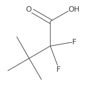 2,2-Difluoro-3,3-dimethylbutanoic acid Structure