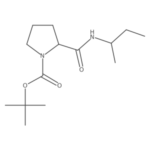 1,1-Dimethylethyl (2S)-2-[[(1-methylpropyl)amino]carbonyl]-1-pyrrolidinecarboxylate Structure