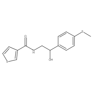 N-(2-hydroxy-2-(4-(methylthio)phenyl)ethyl)thiophene-3-carboxamide Structure