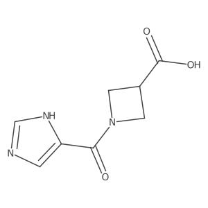 1-(1H-imidazole-5-carbonyl)azetidine-3-carboxylic acid Structure