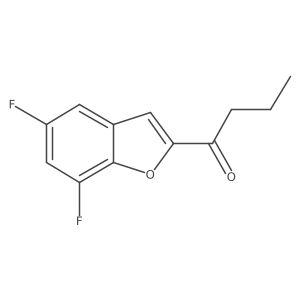 1-(5,7-Difluoro-1-benzofuran-2-yl)butan-1-one结构式