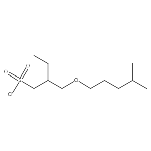 2-{[(4-Methylpentyl)oxy]methyl}butane-1-sulfonyl chloride Structure