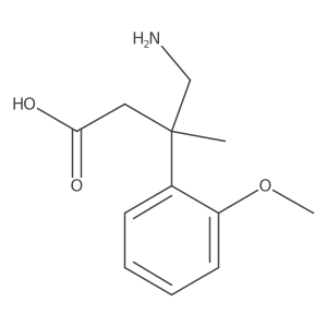 4-Amino-3-(2-methoxyphenyl)-3-methylbutanoic acid结构式