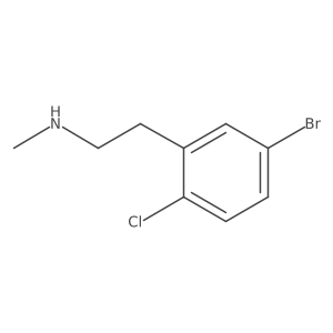 2-(5-Bromo-2-chlorophenyl)-N-methylethanamine Structure