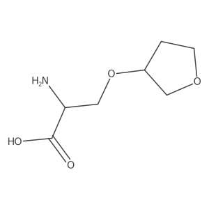 o-(Tetrahydrofuran-3-yl)serine Structure