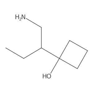 1-(1-Aminobutan-2-yl)cyclobutan-1-ol Structure