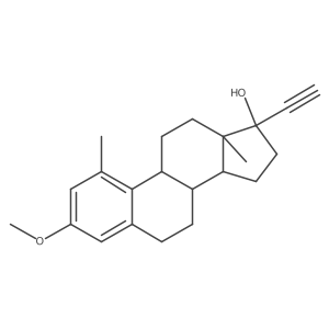 (8R,9S,13S,14S,17R)-17-ethynyl-3-methoxy-1,13-dimethyl-7,8,9,11,12,14,15,16-octahydro-6H-cyclopenta[a]phenanthren-17-ol Structure