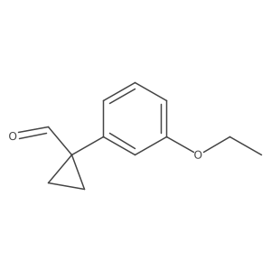 1-(3-Ethoxyphenyl)cyclopropane-1-carbaldehyde结构式