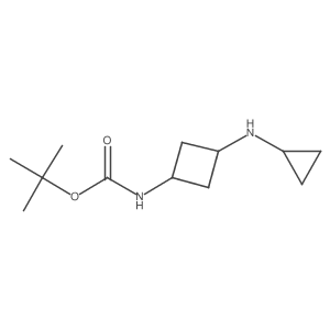 tert-butyl N-[3-(cyclopropylamino)cyclobutyl]carbamate结构式