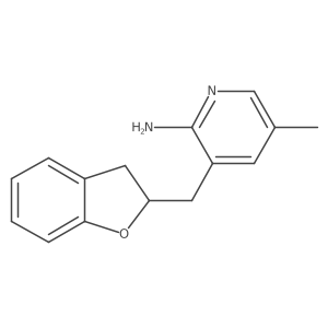2-Pyridinamine, 3-[(2,3-dihydro-2-benzofuranyl)methyl]-5-methyl-结构式