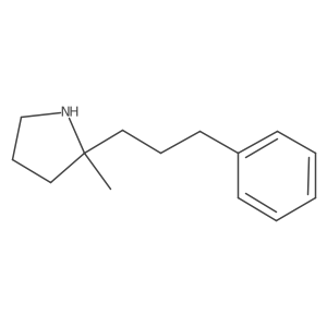 2-Methyl-2-(3-phenylpropyl)pyrrolidine Structure